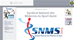 Desktop Screenshot of medecinsdusport.fr